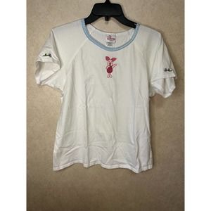 Vintage Disney Store Embroidered Piglet Tshirt EUC Sz L